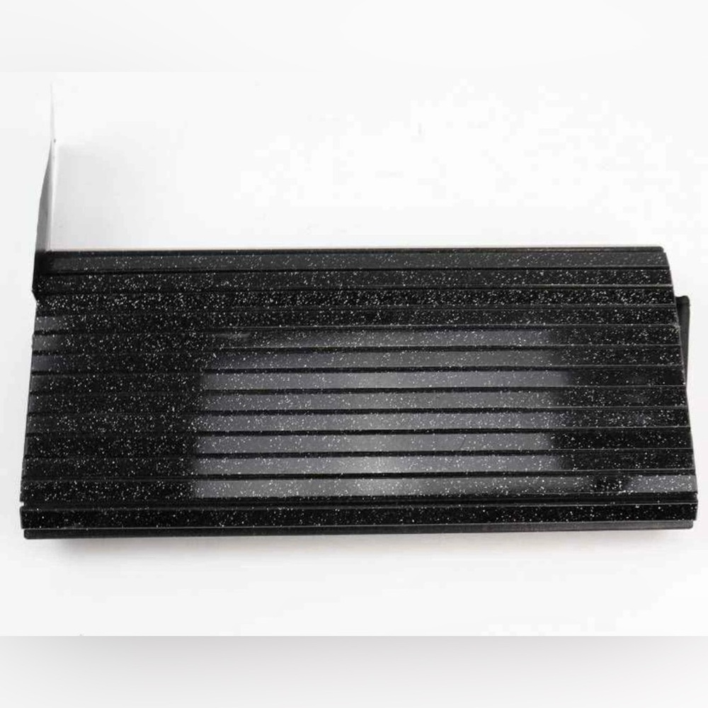 INC International Concepts Womens Marietta Clutch Handbag Black Glitter